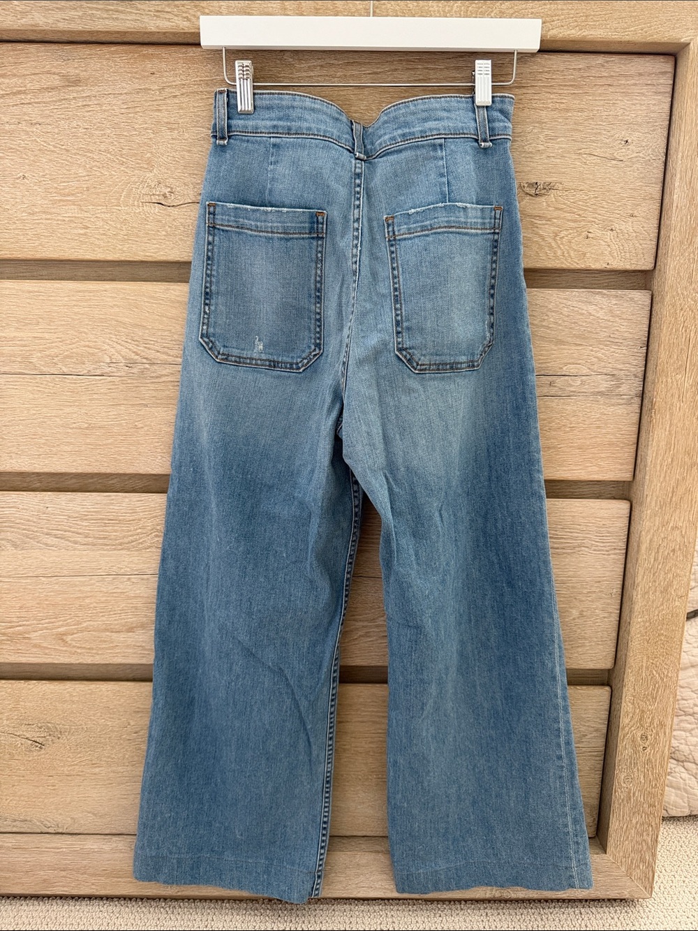 ASKK NY Light Blue sailor High-Rise Wide-Leg Jeans, 28 waterstreet - Picture 5 of 9